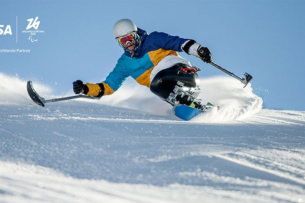 Skifahrer bei den Paralympischen Winterspielen