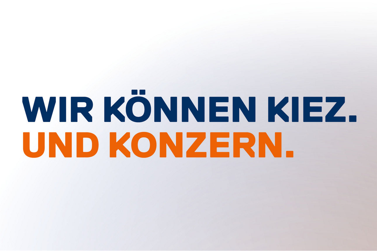 Geschrieben steht: Wir können Kiez. Und Konzern.