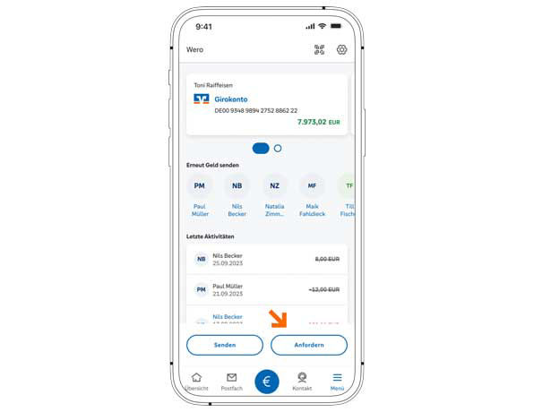 Wero - Geld anfordern