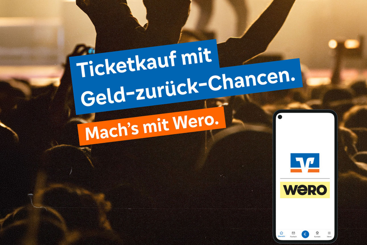 Kampagnen-Bild wero-eventim Kampagne (ein Konzert im Hintergrund)