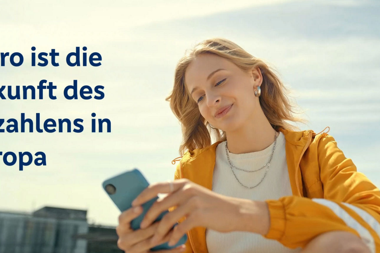 Text im Bild:  "Wero ist die Zukunft des Bezahlens in Europa"