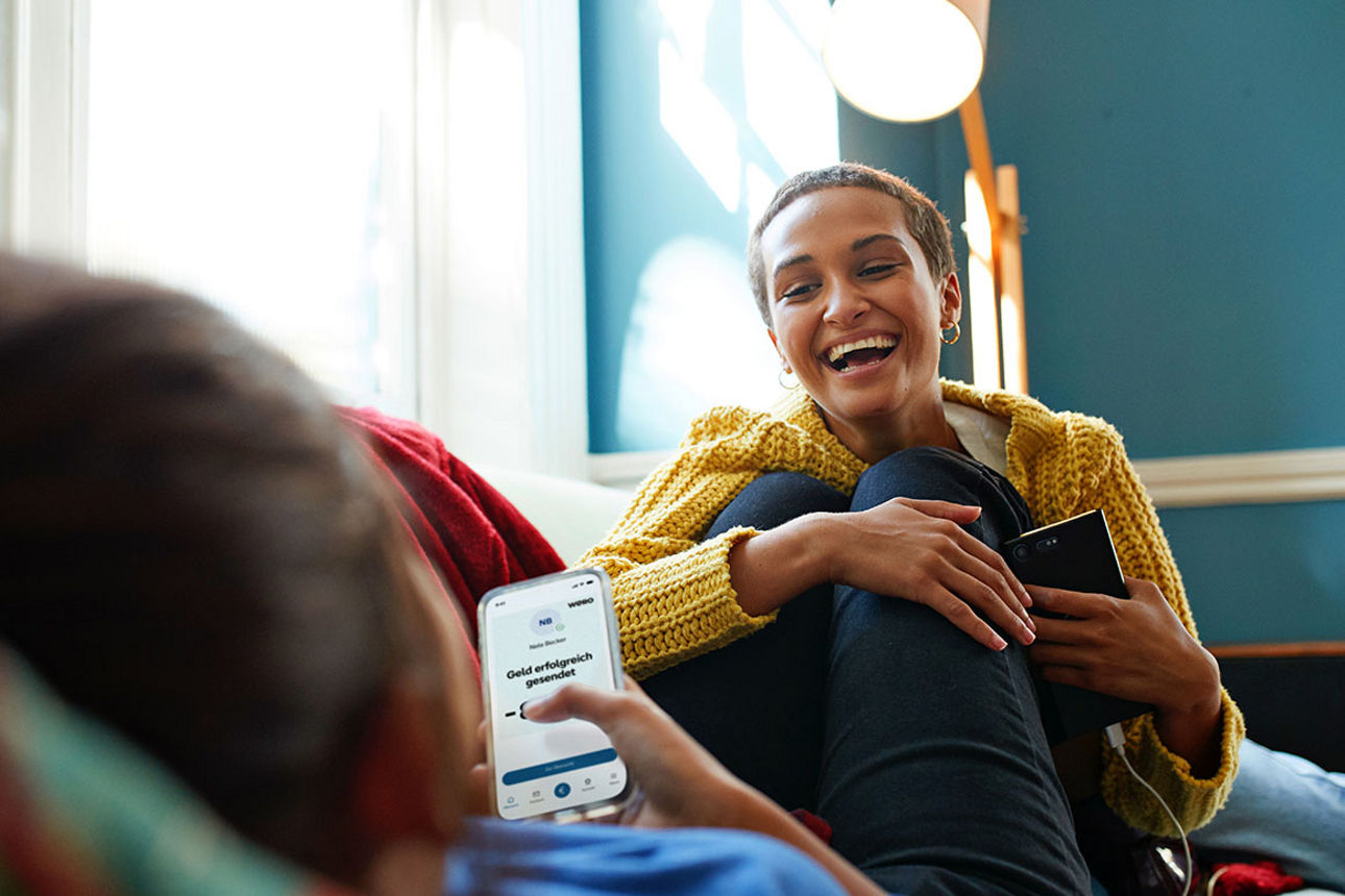 freunde überweisen sich geld über wero 