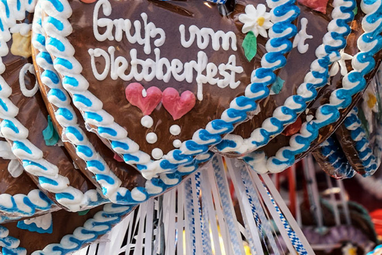 Lebkuchenherzen am Oktoberfest