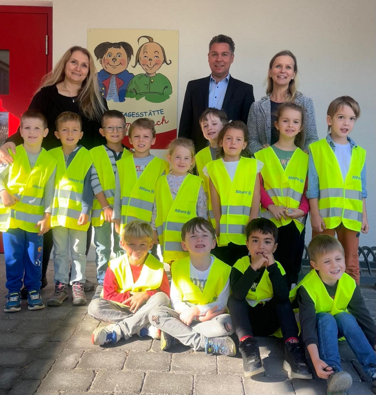 Kinder und Lehrer