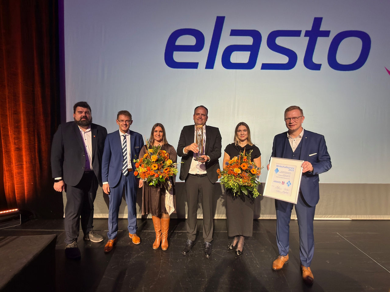 Übergabe Wirtschaftspreis 2025 an Elasto GmbH & Co. KG 