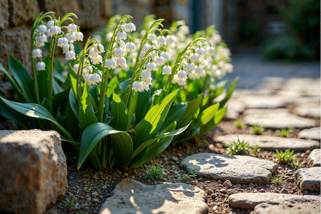 Maiglöckchen im Sonnenschein