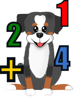 Bankhund Anton mit Zahlen