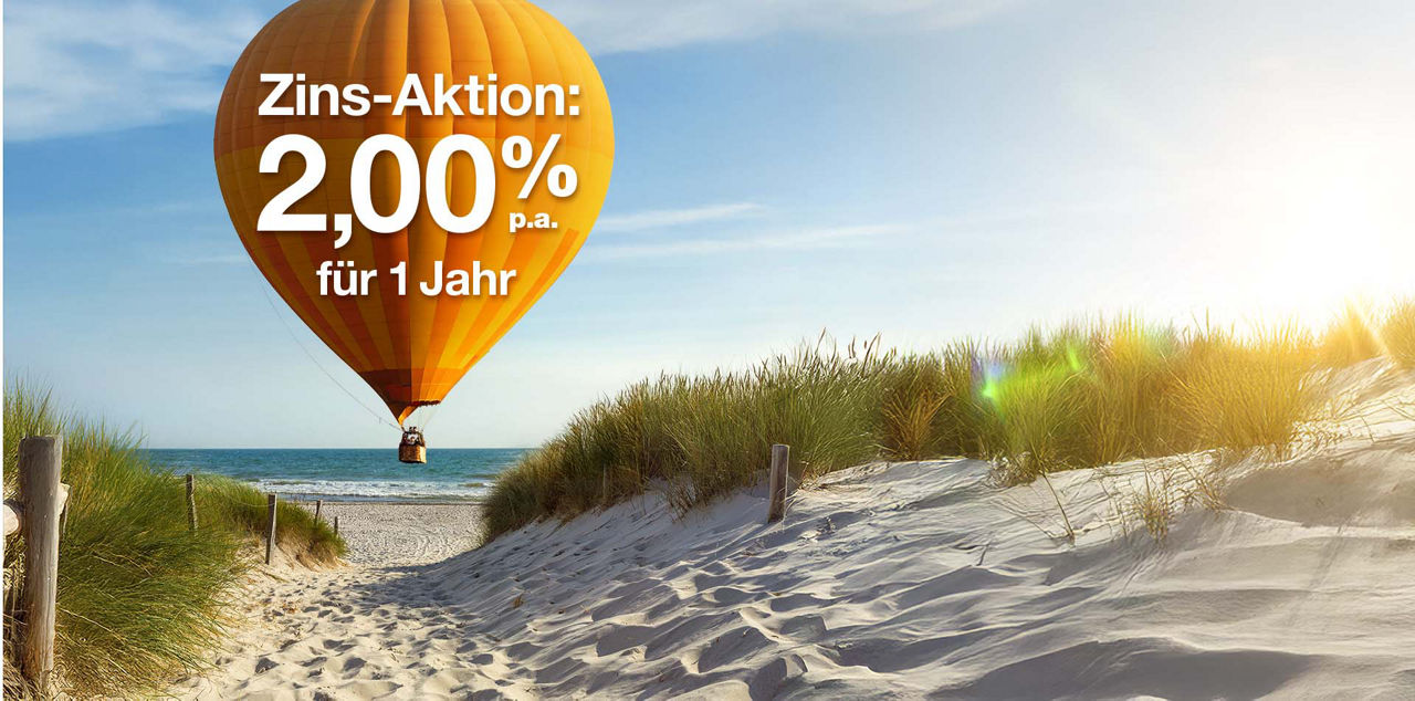 Aktionsmotiv Festgeld-Zinsaktion
