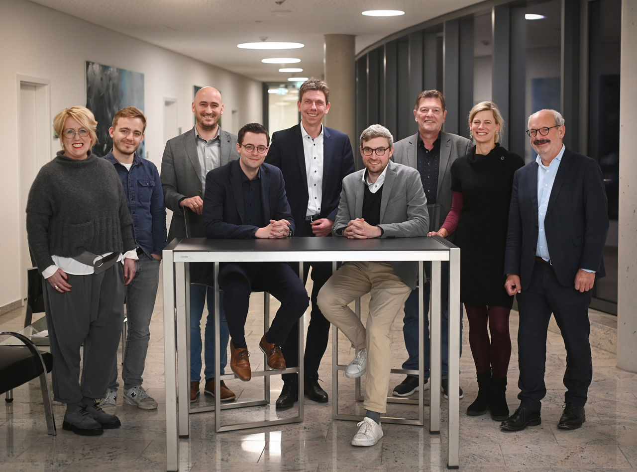 Gruppenfoto Teilnehmer der Zukunftswerkstatt mit dem Thema "Wie die Landesgarenschau das Gesicht der City verändern wird" 