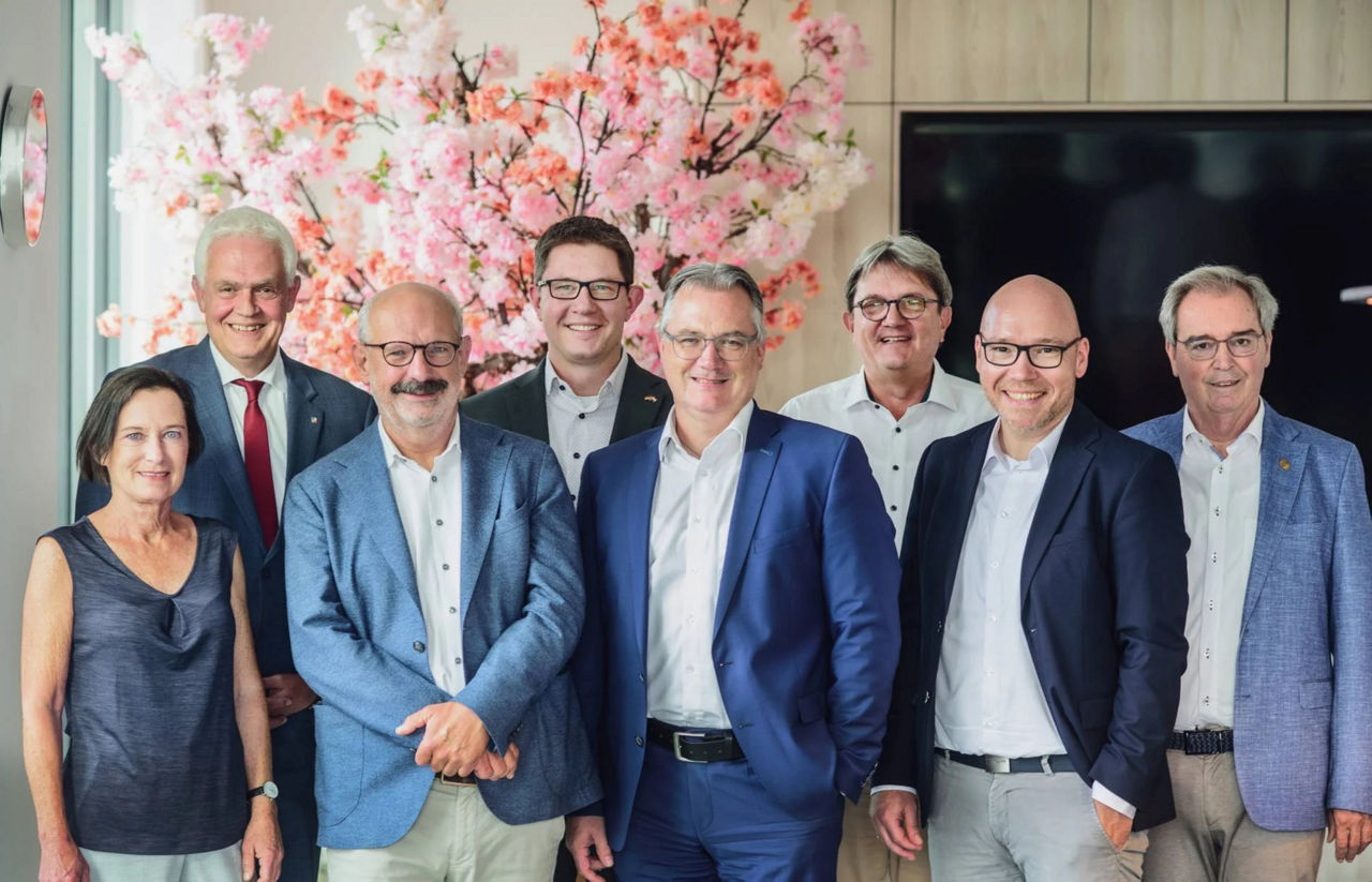 Gruppenfoto der Teilnehmer Zukunftswerkstatt zum Thema: Problem Grenzkontrollen