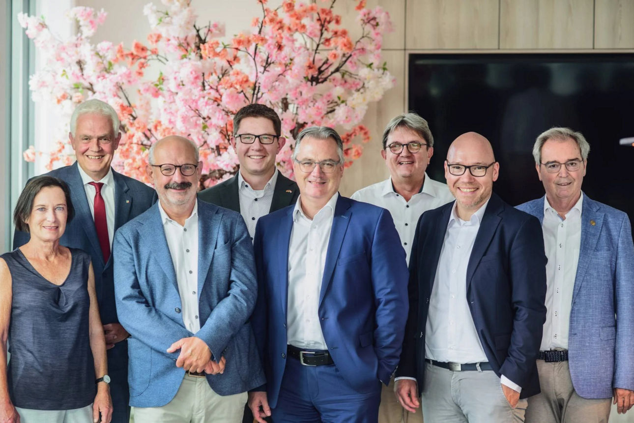 Gruppenfoto der Teilnehmer Zukunftswerkstatt zum Thema: Problem Grenzkontrollen